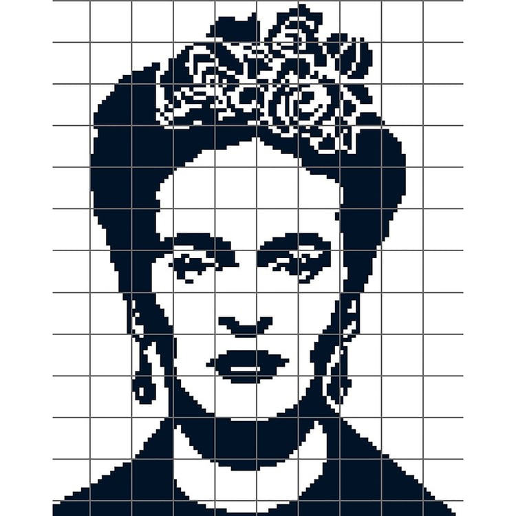 Grid of Frida Kahlo