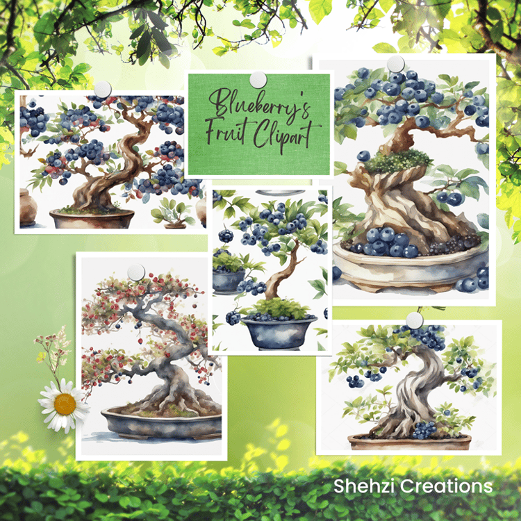Optimize Your Decor: 20 Blueberry Illustrations Clipart Images for DIY Projects
