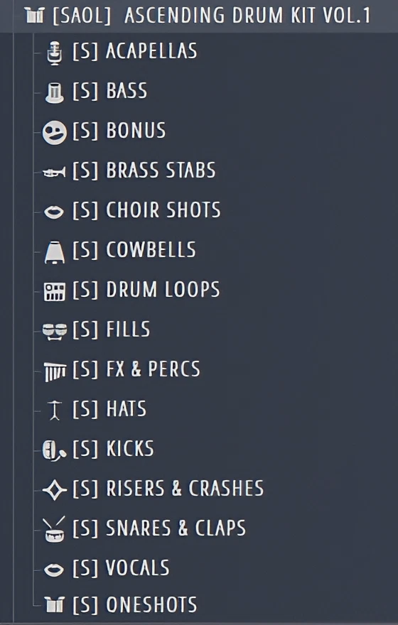 DRUM KIT LIST