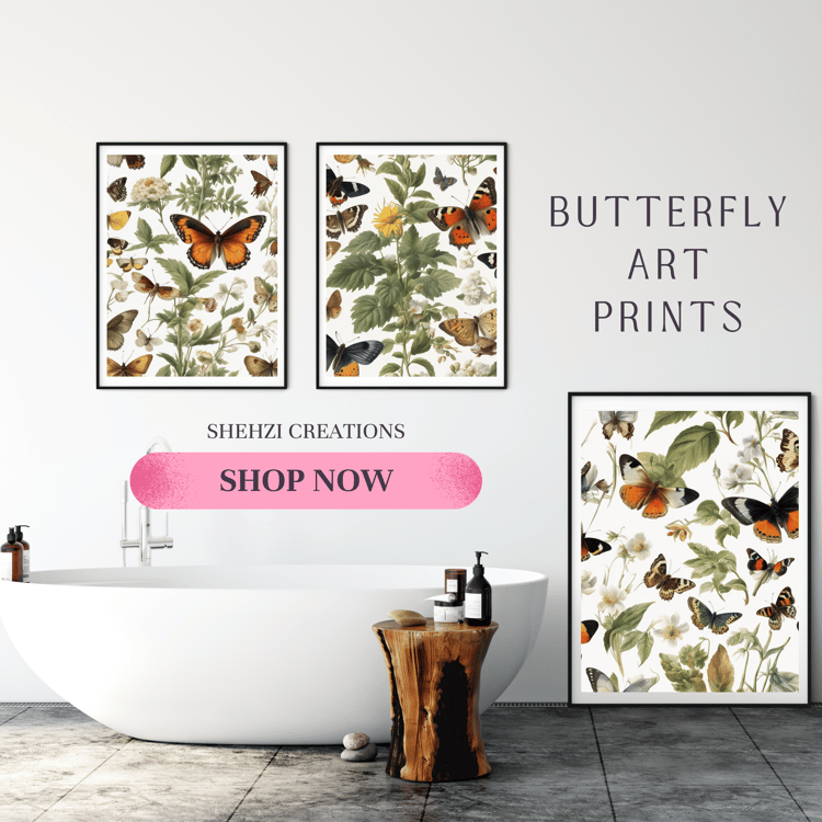 Experience the Beauty: Awesome Butterfly Digital Paper | Instant Download