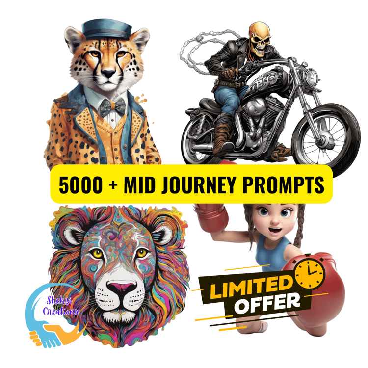 Scale Your Business with 5000+ Midjourney Prompts: AI Art and Content Bundle