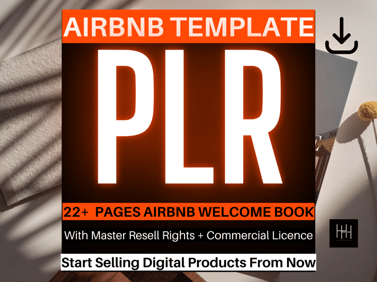 PLR Airbnb Welcome Book - Canva Template