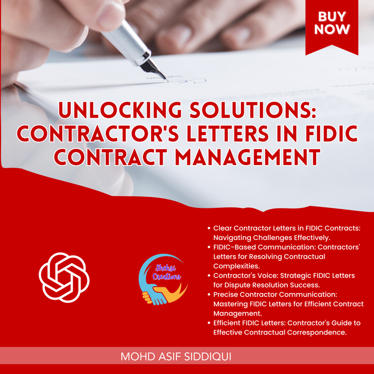 Unlocking Solutions: Contractor's Letters in FIDIC Contract Management