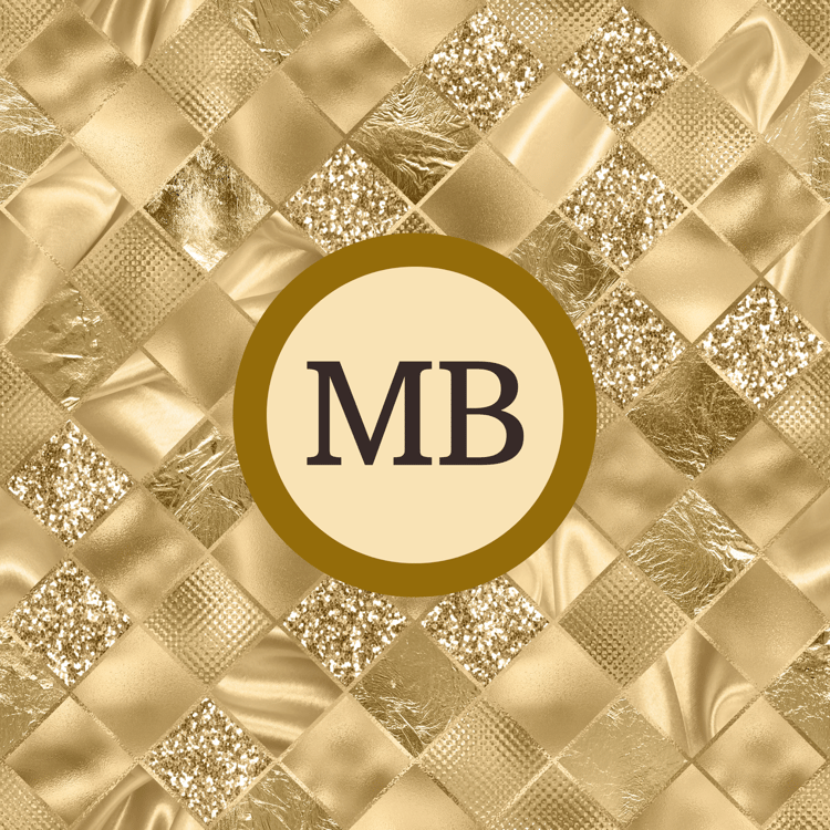 A gold, elegant QR code business card with stylish font business details front