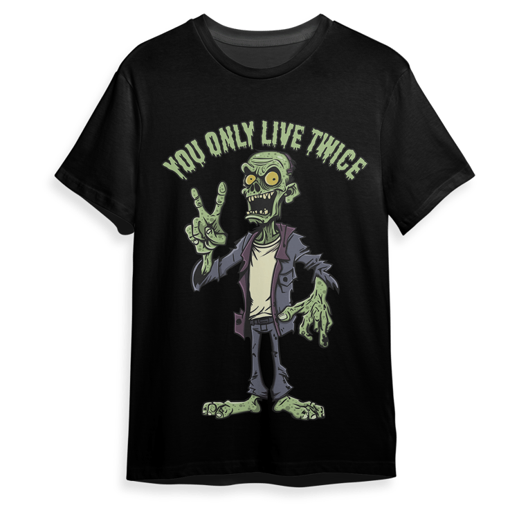 You Only Live Twice Zombie for T-Shirt Available in SVG PNG EPS AI CDR