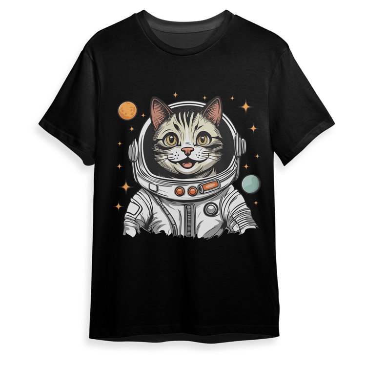 Astronaut Cat for T-Shirt Available in SVG PNG EPS AI CDR