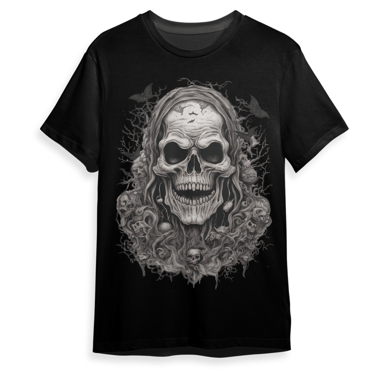 Get This Halloween Skull T-Shirt Design You Can Use This Design to Be Print on a T-Shirt or Other Merchandise