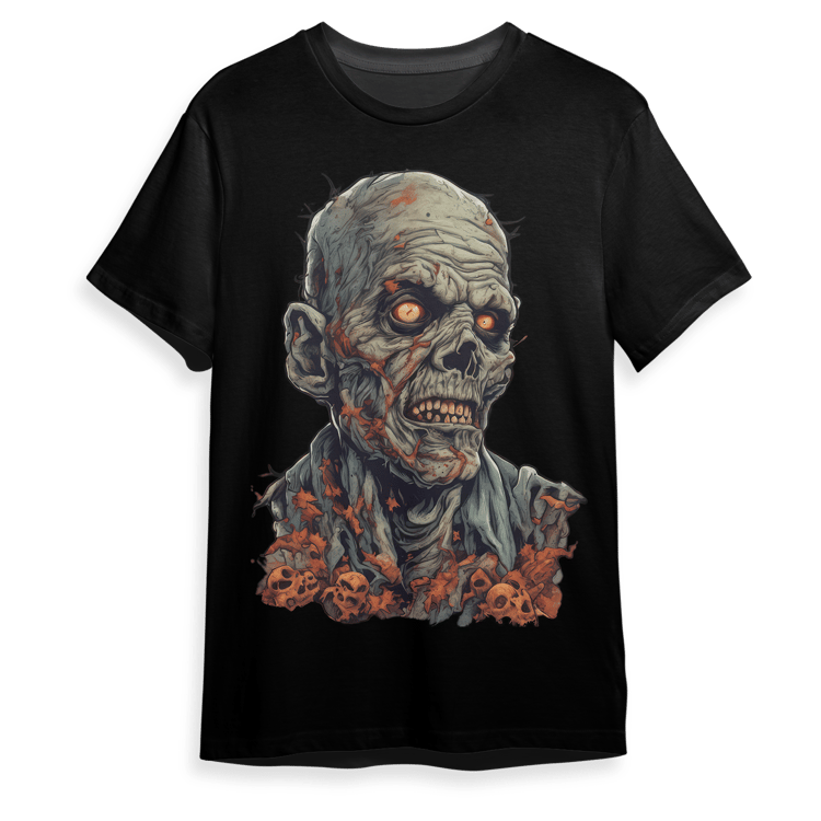 Get This Halloween Zombie T-Shirt Design You Can Use This Design to Be Print on a T-Shirt or Other Merchandise