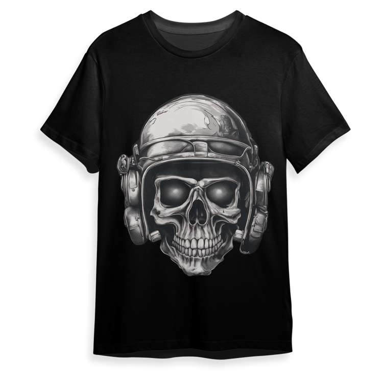 Skull T-Shirt Design Available in PNG Format