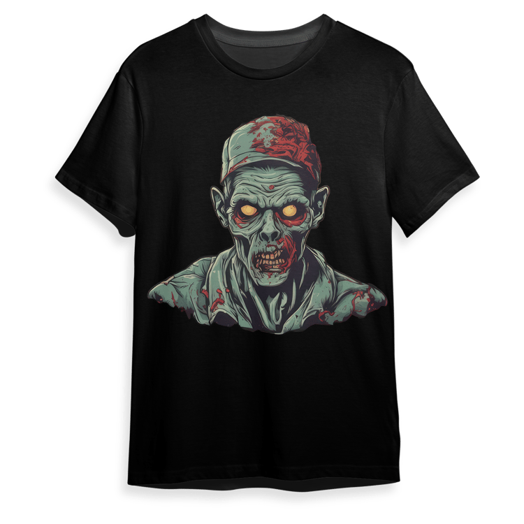 Halloween Zombie T-Shirt Design Available in PNG Format