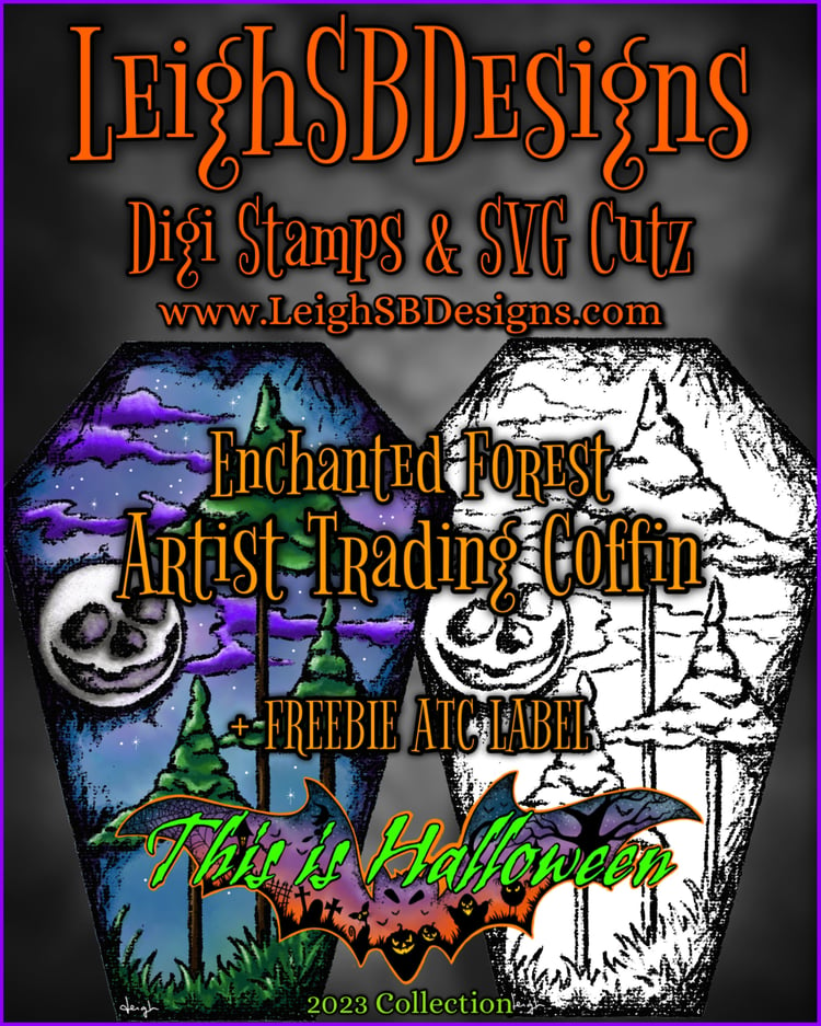 LeighSBDesigns Enchanted Forest ATCoffin