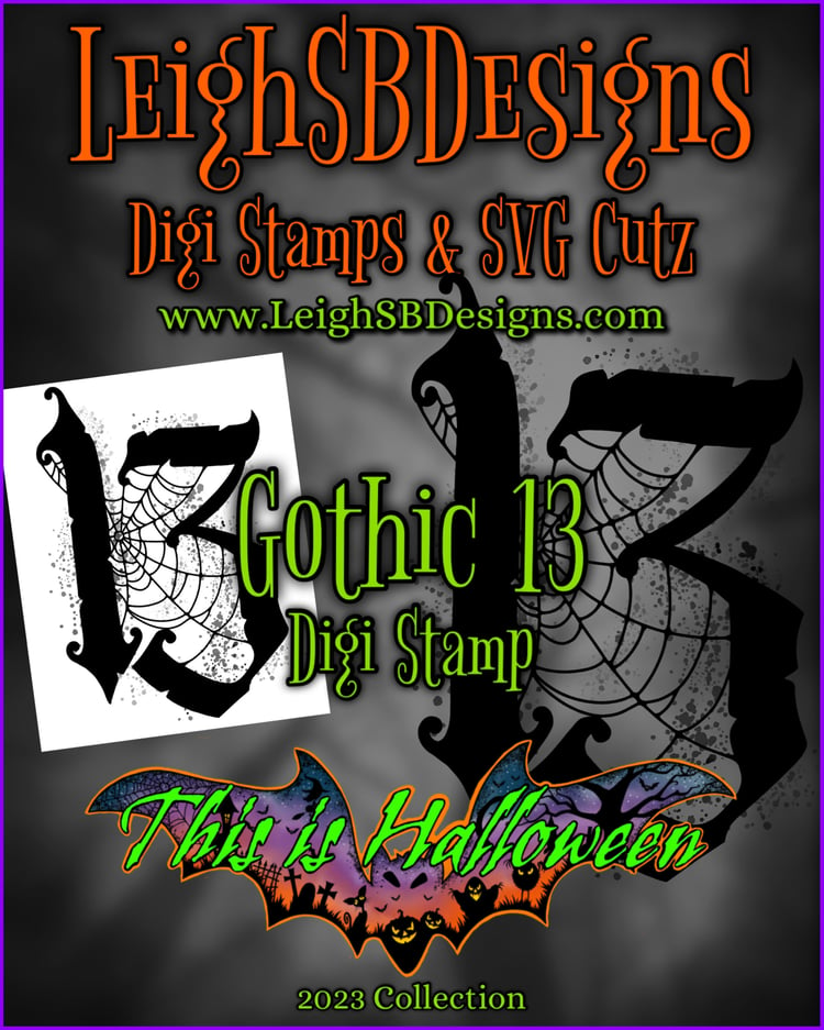 LeighSBDesigns Gothic 13 Digi Stamp