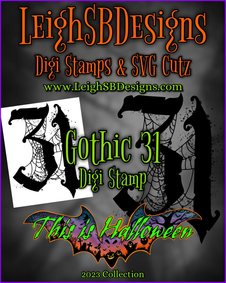 LeighSBDesigns Gothic 31 Digi Stamp