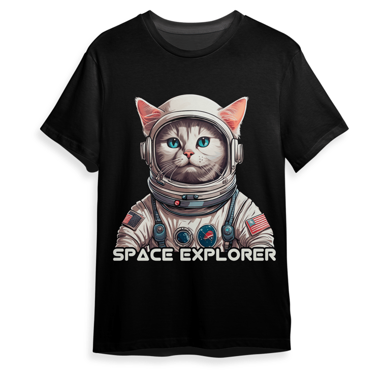 Space Explorer Astronaut T Shirt Design Available in PNG Format