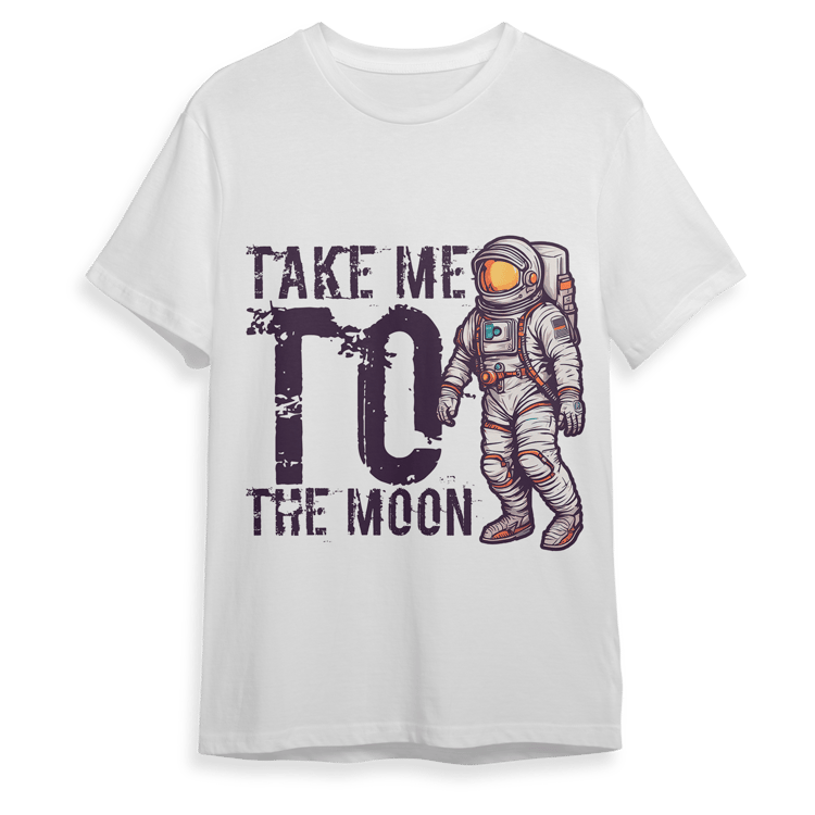 Take Me to the Moon Astronaut T Shirt Design Available in PNG Format
