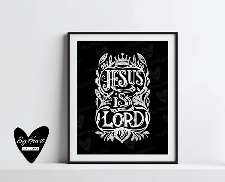 jesus is lord wall art print