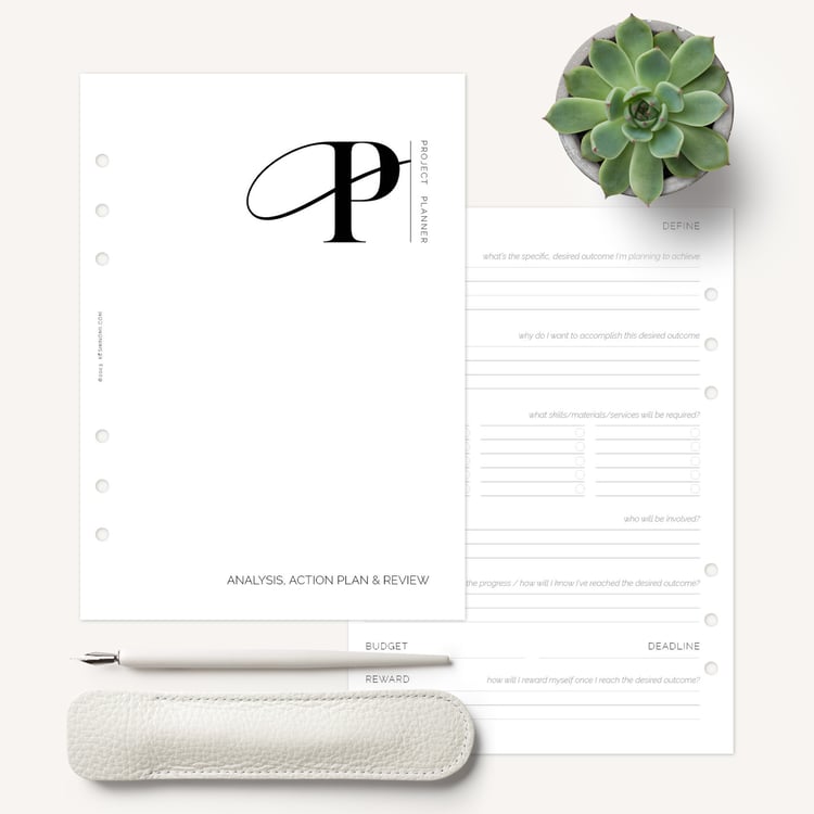 The Project Planner, a tool for creative business owners