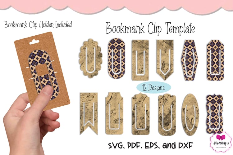 Bookmark Sleeve Svg, Bookmark Display Card Svg, Bookmark Holder