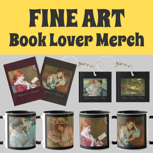 Products for Book Lovers featuring Fine Art #booklover #bibliophile #bookaholic #fineart