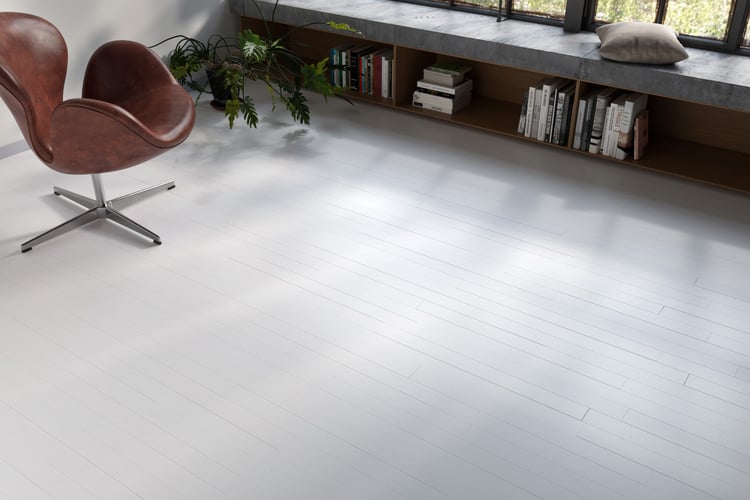 rendering with White Painted Wooden Floor texture
