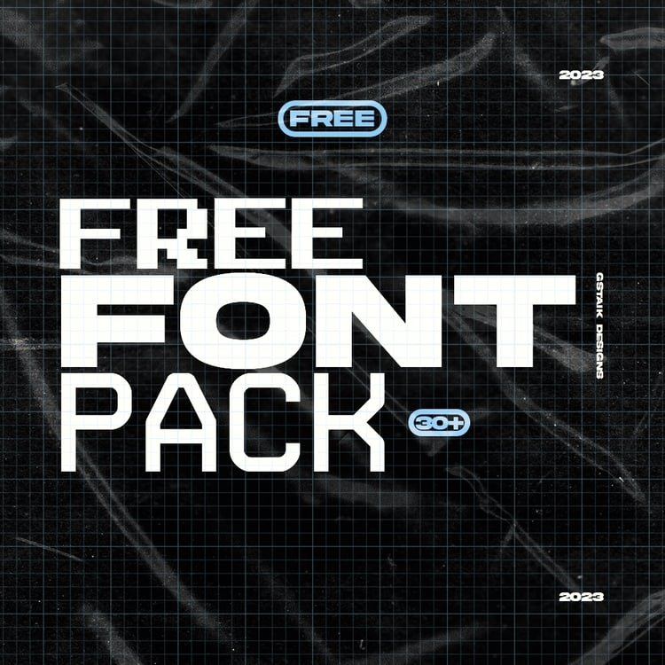 Introducing our exclusive "Font Pack" by GstaikDesigns. The pack contains 30 Fonts all free to use. Dont waste time searching for the perfect font. Download this pack and you will be ready for everything.    The Complete Pack includes:  30 Fonts   Super e