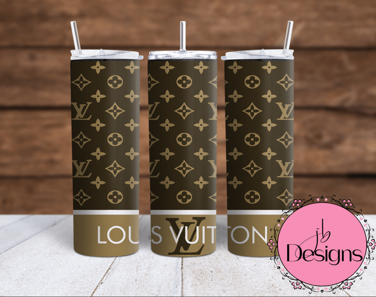 Louis Vuitton PNG, 3D Tumbler Wrap, Straight Tumbler PNG Des