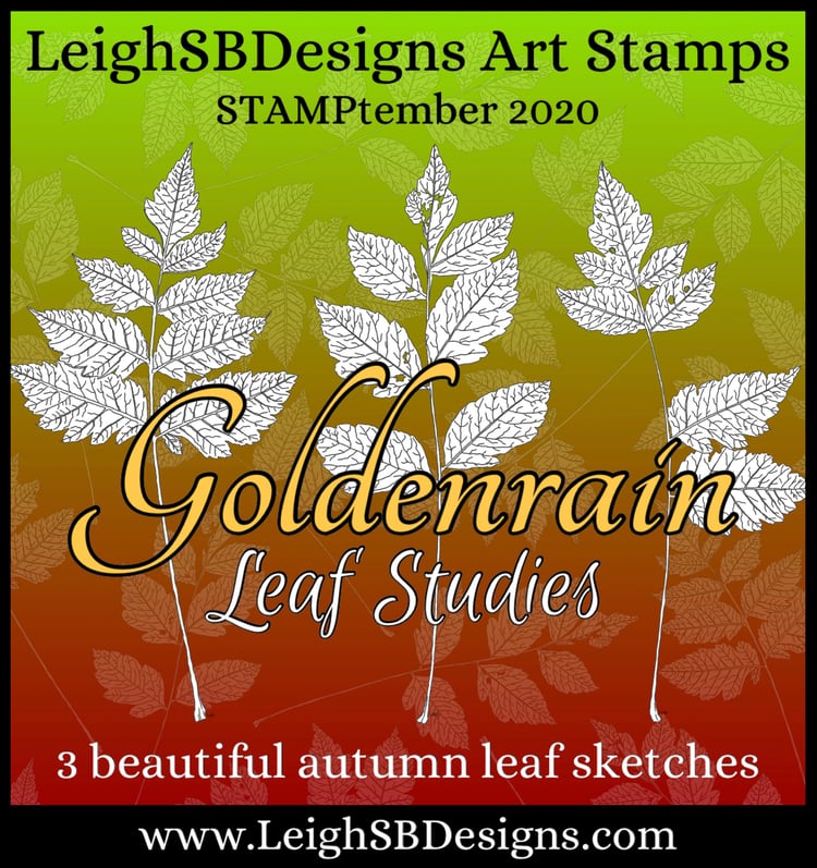 LeighSBDesigns Goldenrain Leaf Studies
