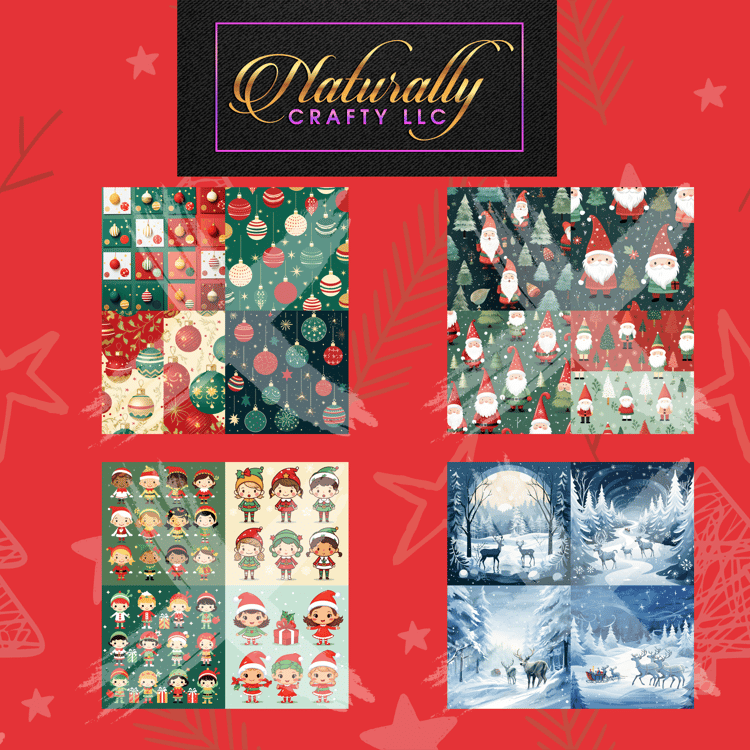 digital download, Christmas, Xmas, holiday, Midjourney, Midjourney prompts, AI art, AI prompts, gnome, gnomes, reindeer, elf, elves, Santa, Saint Nick, Claus, Christmas crafts, Christmas cards, ornaments, tags, gift tags, scrapbooking, invitations, banner