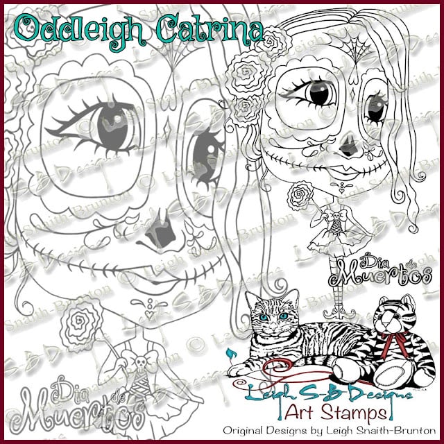 LeighSBDesigns Oddleigh Catrina digi stamp set