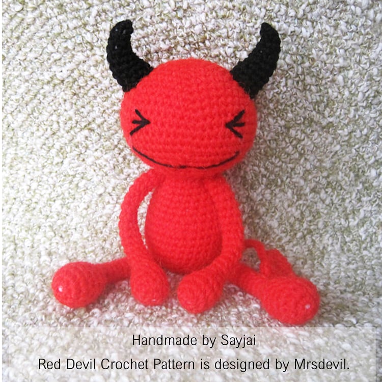 Red Devil Free Amigurumi Crochet Pattern