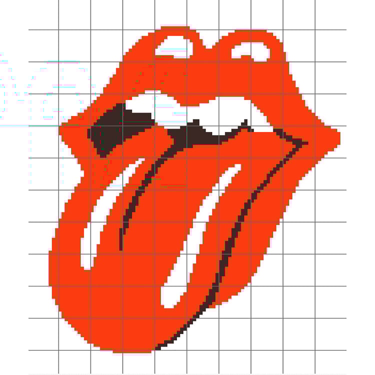 Grid of Rolling Stones - Tongue and lips