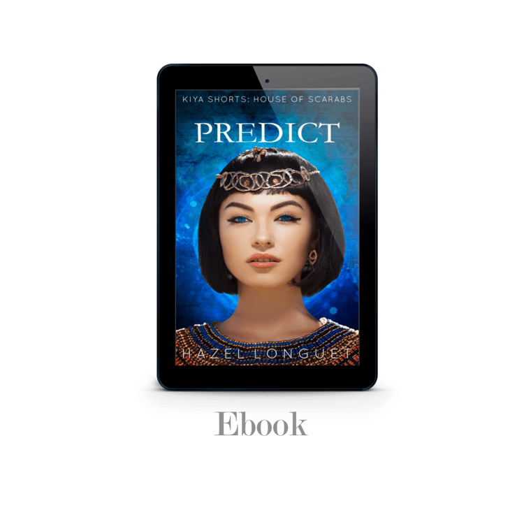Predict ebook by Hazel Longuet. Cover on ipad