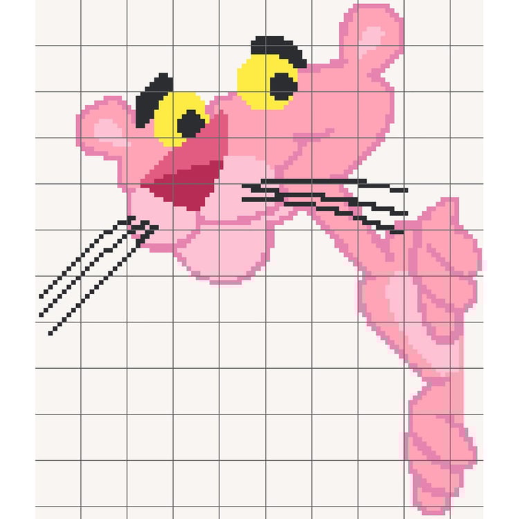 Grid of Pink Panther