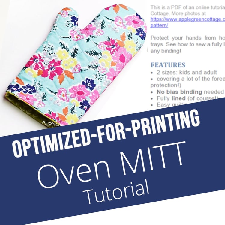 DIY Double Oven Mitt: FREE Professional Pattern & Tutorial