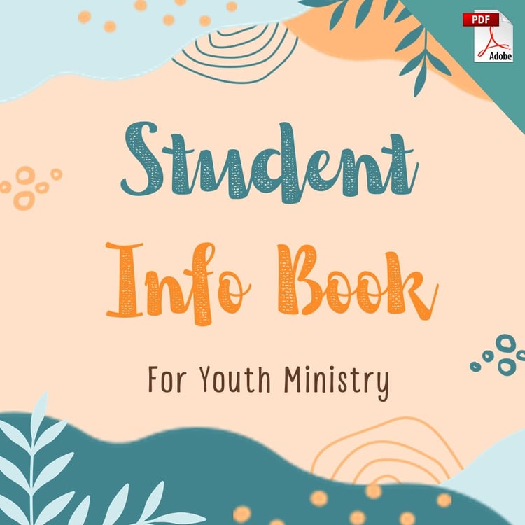Student Info Book for Youth Ministry (PDF Download)