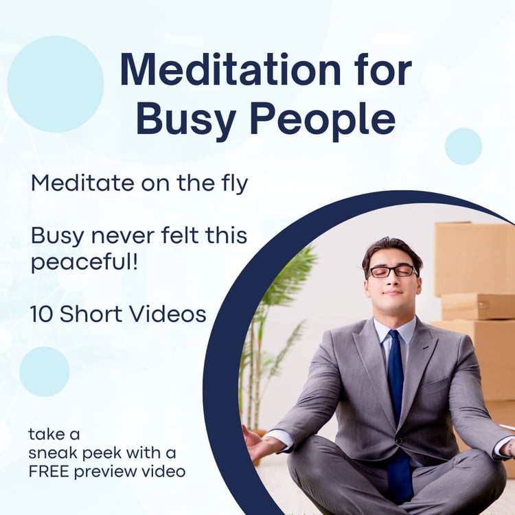 meditation techniques for busy people