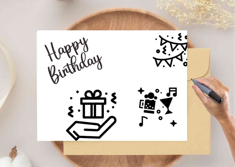 digital happy birthday card