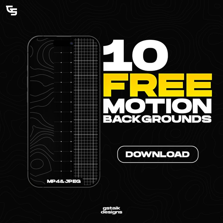 Enjoy the top 10 Motion Backgrounds found in every successful short-form content completely for FREE.    These are highly researched-ultra quality video overlays that you can use in your Reel or TikTok content. They are high quality and super easy to use.