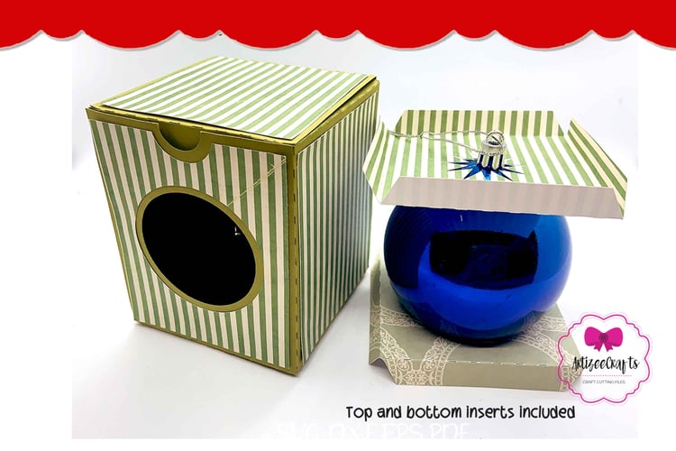 2.75 Round Ornament Box, Christmas Gift BoxI Box Template - Payhip