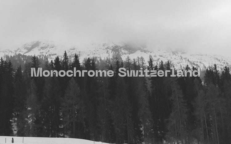 Monochrome Switzerland Wallpaper