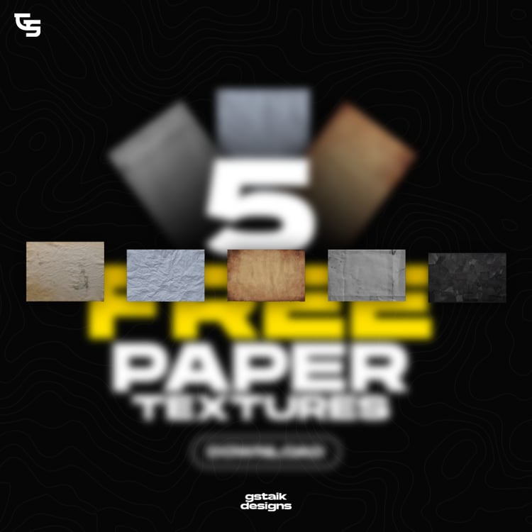 Here is 5 FREE Paper Textures found in every successful design.    These are highly researched-ultra quality textures that you can use in your Designs and Reel or TikTok content. They are high quality and super easy to use.    The Sample Pack includes:  5