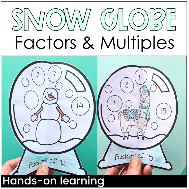 Snow globe of factors and multiples