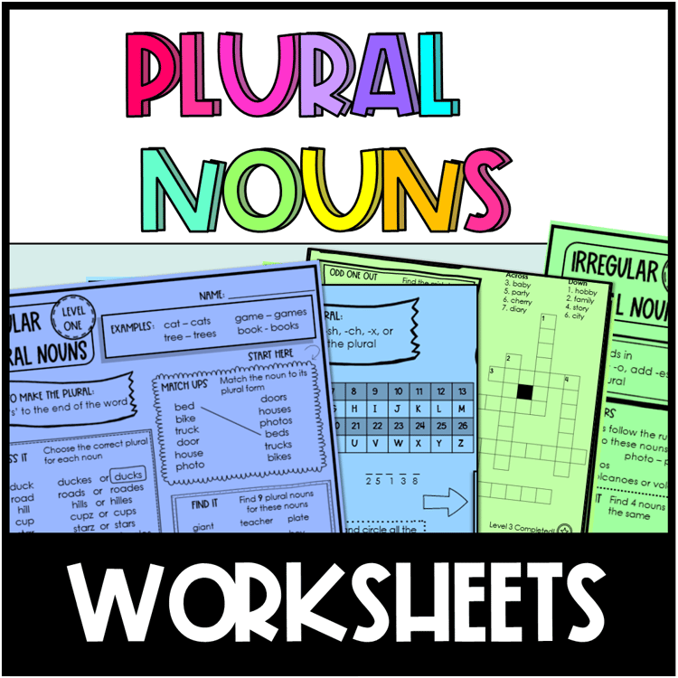 Plural noun worksheets