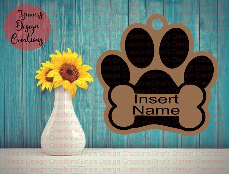 Pawprint/Bone Pet Ornament