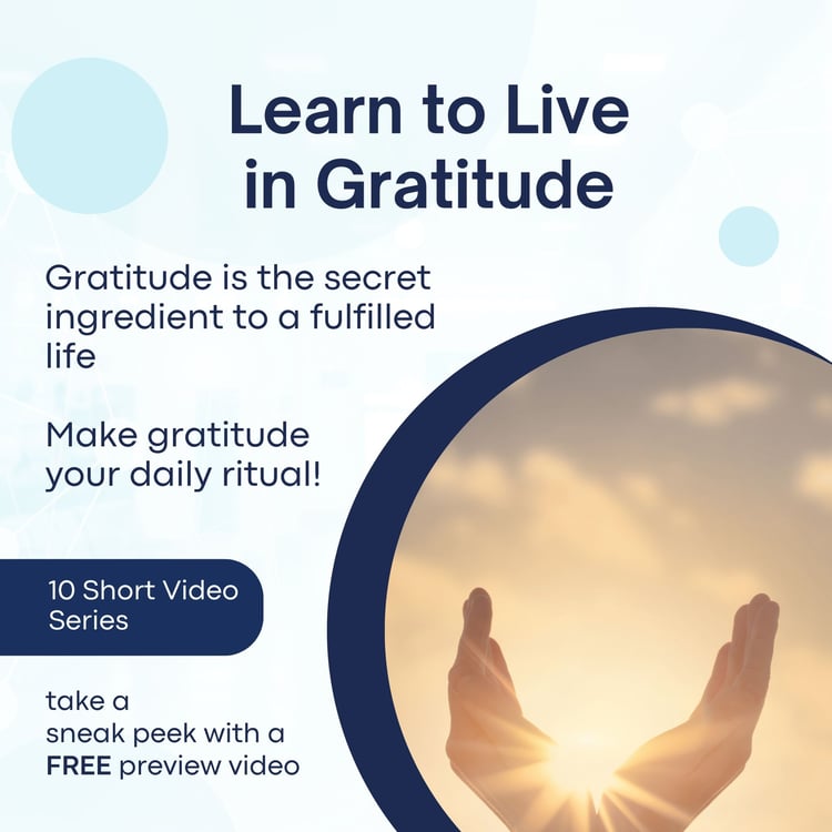 develop gratitude and live stress-free