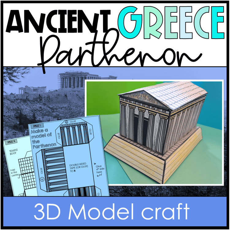 Ancient Greece Parthenon and templates to make it.
