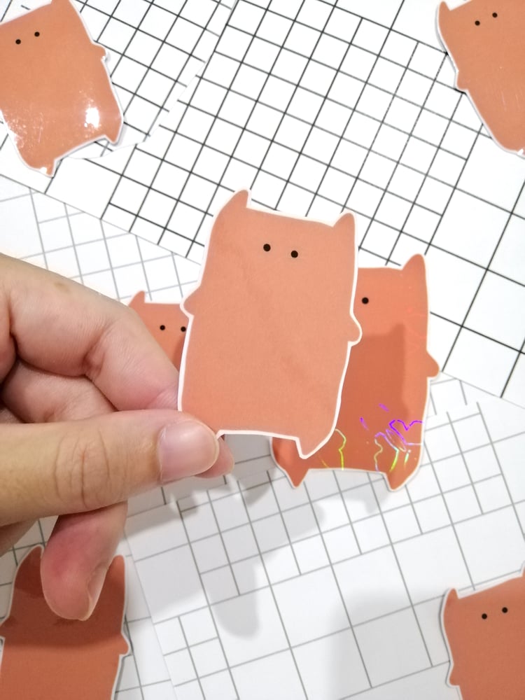 Bear cute stickers | Matte vinyl stickers, Holo stickers, Sticker Die-cut