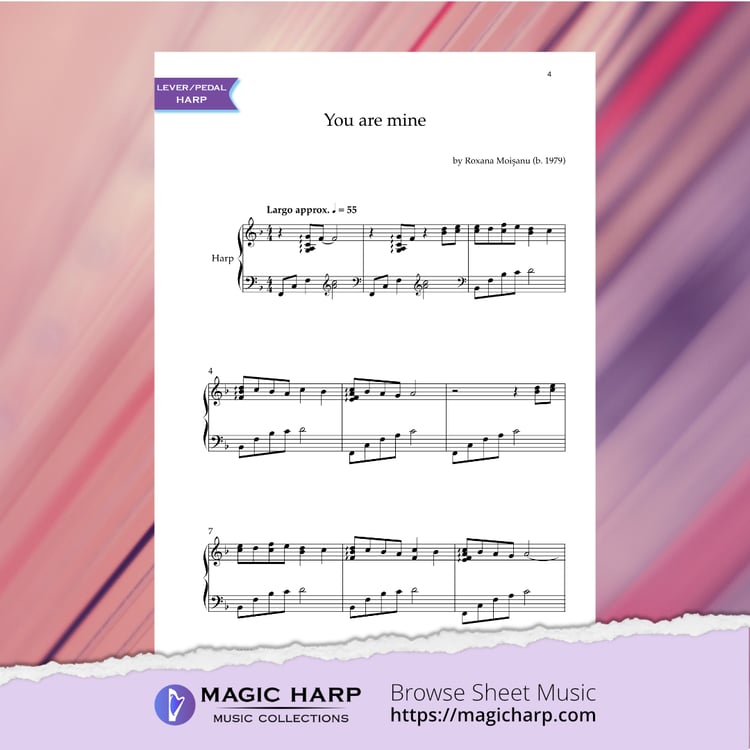 You are mine - Harp sheet music