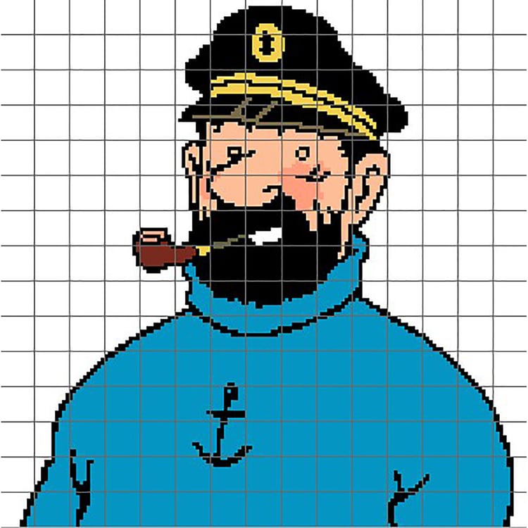 Grid of Captain Haddock -  The Adventures of Tintin
