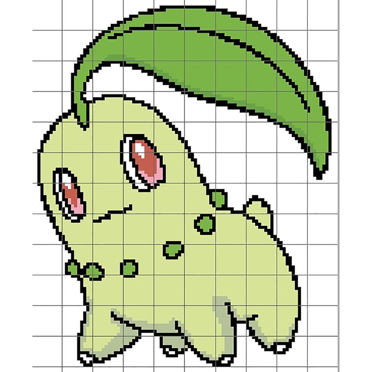 Grid of Chikorita - Pokemon